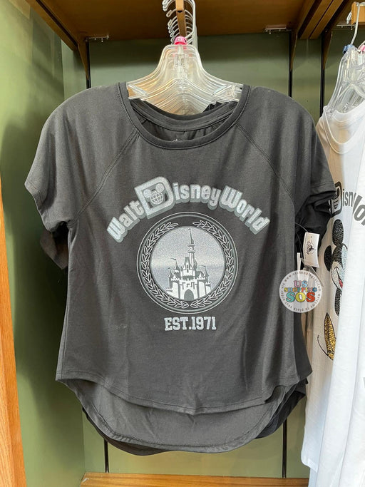WDW - “Walt Disney World Est.1971” Castle Badge Black T-shirt (Adult)