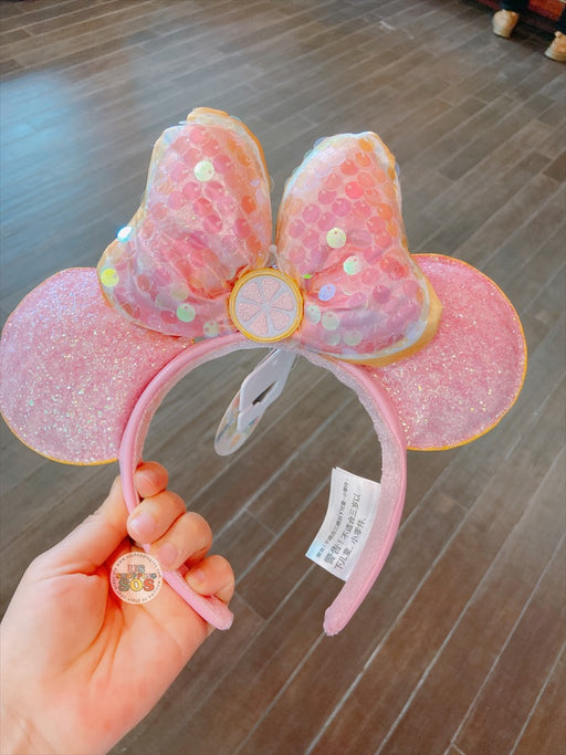 SHDL - Minnie Mouse Summer Sequin Pink Ear Headband