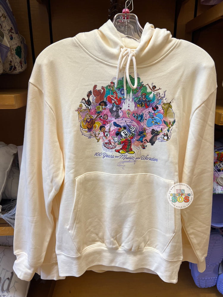 DLR/WDW - Disney 100 Years of Music and Wonder - Off White Hoodie Pullover (Adult)