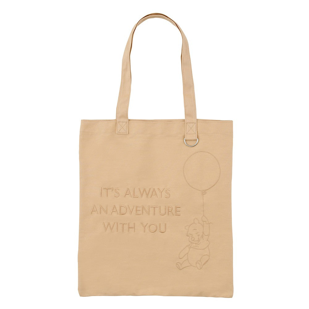 JDS - Winnie the Pooh ‘IT'S ALWAYS AN ADVENTURE WITH YOU’ Flat Tote Bag