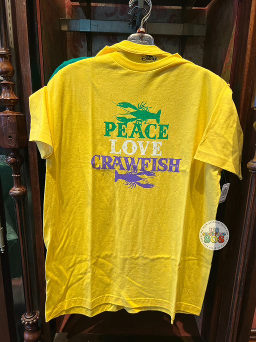 DLR - New Orleans Square - “Peace, Love, Crawfish” Yellow Graphic Tee