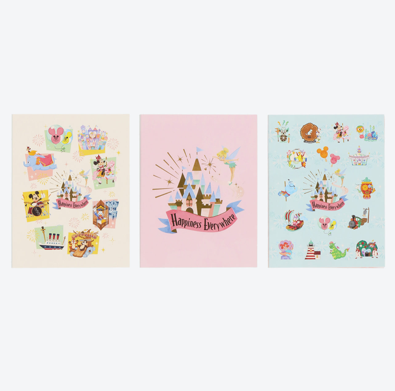TDR - Tokyo Park Motif Gentle Colors Collection x Sticky Note Pads Set (Release Date: Jun 15)
