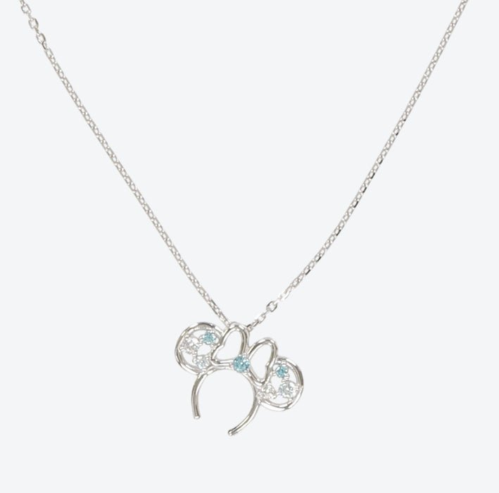 TDR - Disney Blue Ever After Collection - Mickey & Minnie Mouse Silver 925 Necklace (Relase Date: May 25)