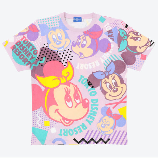 TDR - Minnie Mouse All Over Print Colorful & Retro T Shirt For Adults