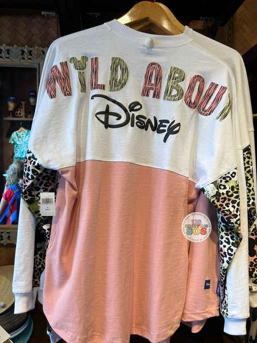 DLR/WDW - Wild About Disney - Spirit Jersey Pink/White/Animal Prints Pullover (Adult)