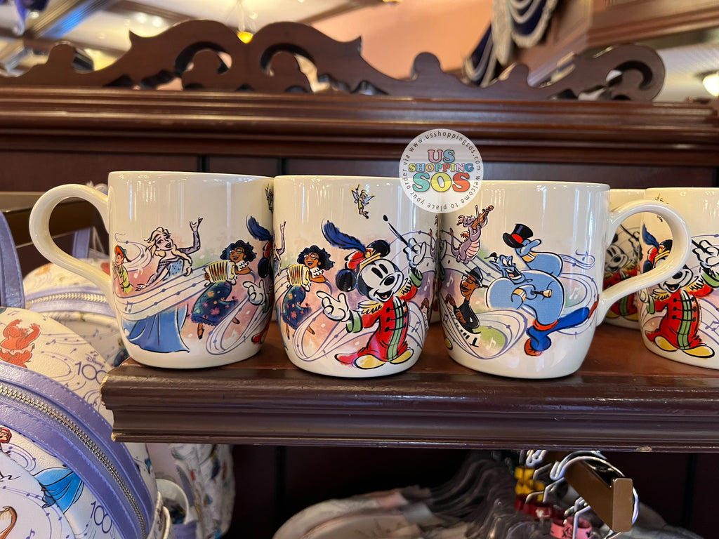 Disney 100 Years of Wonder Disneyland Mickey and Friends Mug with Lid New 