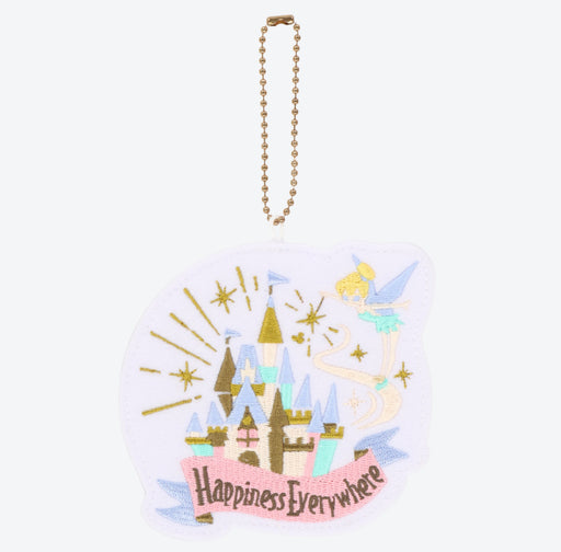 TDR - Tokyo Park Motif Gentle Colors Collection x Cinderella Castle & TinkerBell Embroidery Badge with Keychain (Release Date: Jun 15)