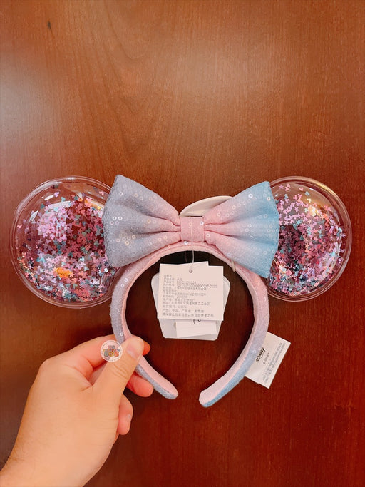 SHDL - Minnie Mouse Colorful Glitter Clear Ears Headband