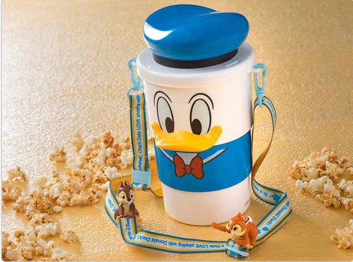 TDR - Donald Duck Foldable Popcorn Bucket with Chip & Dale Strap