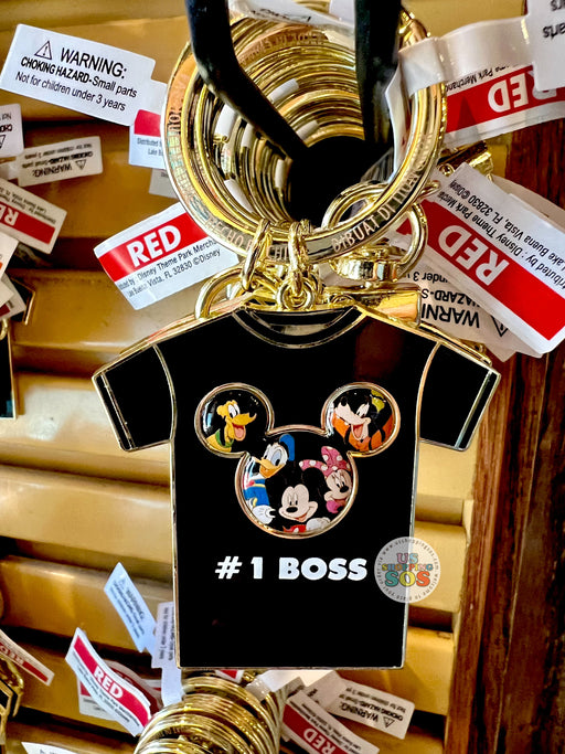 DLR - Mickey & Friends T-shirt Keychain - #1 Boss