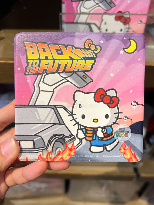 Universal Studios - Sanrio Hello Kitty x Movie Series - Back to the Future Square Coaster