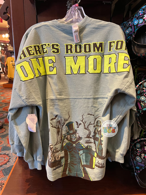 DLR/WDW - The Haunted Mansion - Spirit Jersey "There’s Room for One More" Hatbox Ghost Misted Green Glow-In-Dark Pullover (Adult)