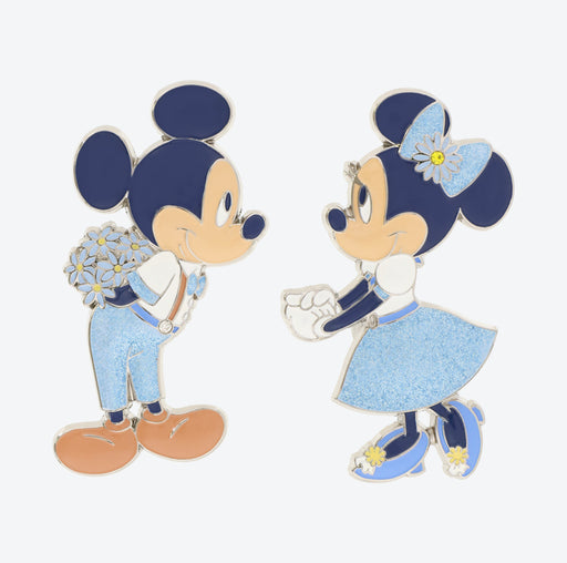 TDR - Disney Blue Ever After Collection - Mickey & Minnie Mouse Pins Set