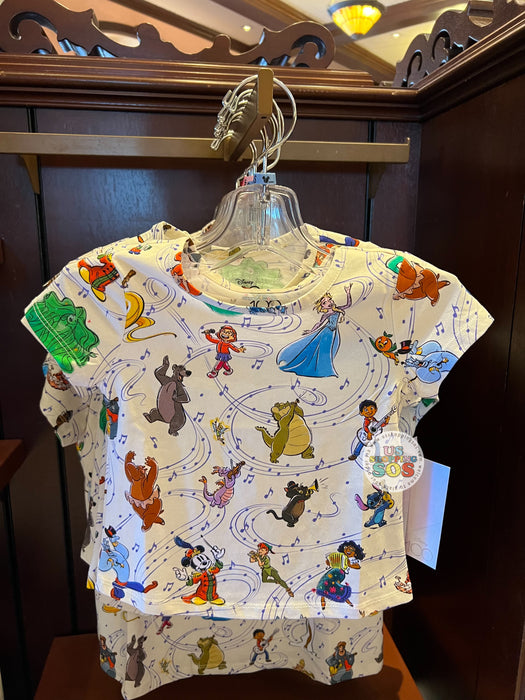 DLR/WDW - Disney 100 Years of Music and Wonder - All-Over-Print T-shirt (Youth)