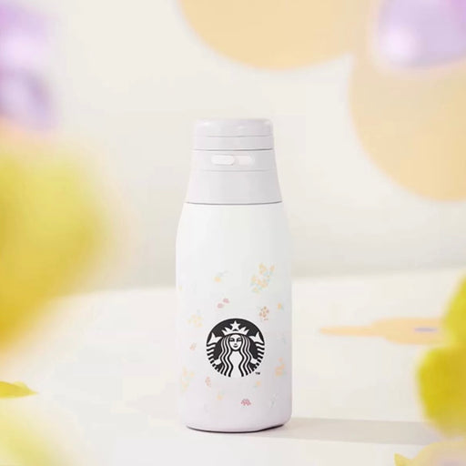 Starbucks China - Summer Flower Field 2023 - 4. Ombré Pastoral Floral Vacuum Bottle 355ml