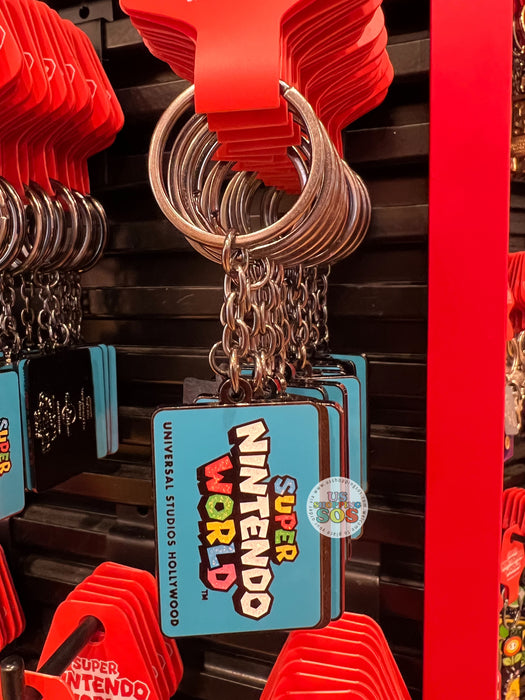 Universal Logo Keychain Universal Studios - Super Nintendo World - Logo Blue Keychain ...