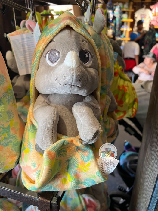 DLR/WDW - Disney Babies in Hooded Blanket Plush Toy - Rhinoceros