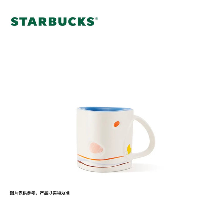 Starbucks China - Natural Series 2023 - 14. Blue Inner Ceramic Mug 355ml