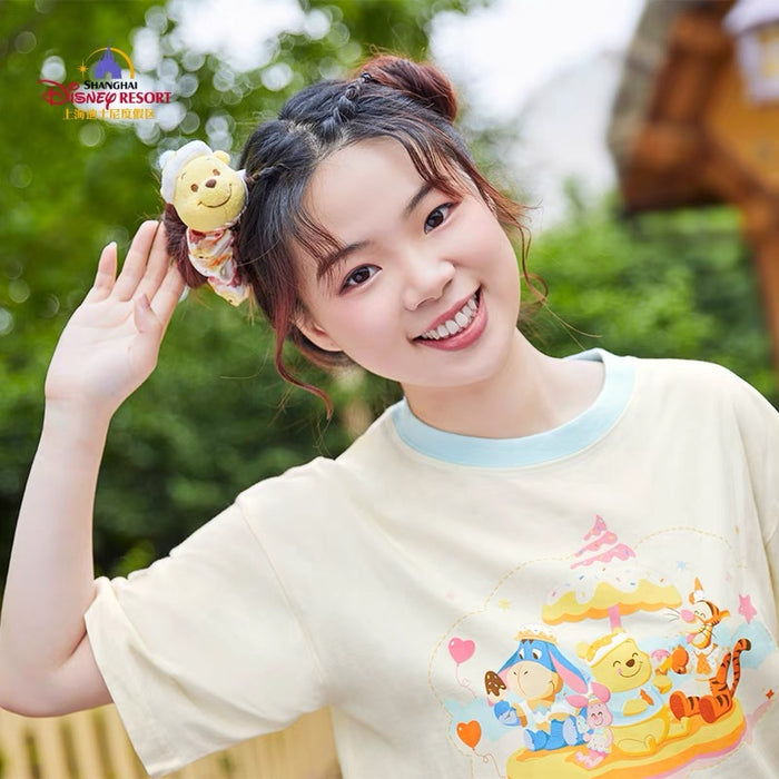 SHDL - Winnie the Pooh ‘Creamy Ice Cream’ Collection x Winnie the Pooh Plush Hair Tie Set