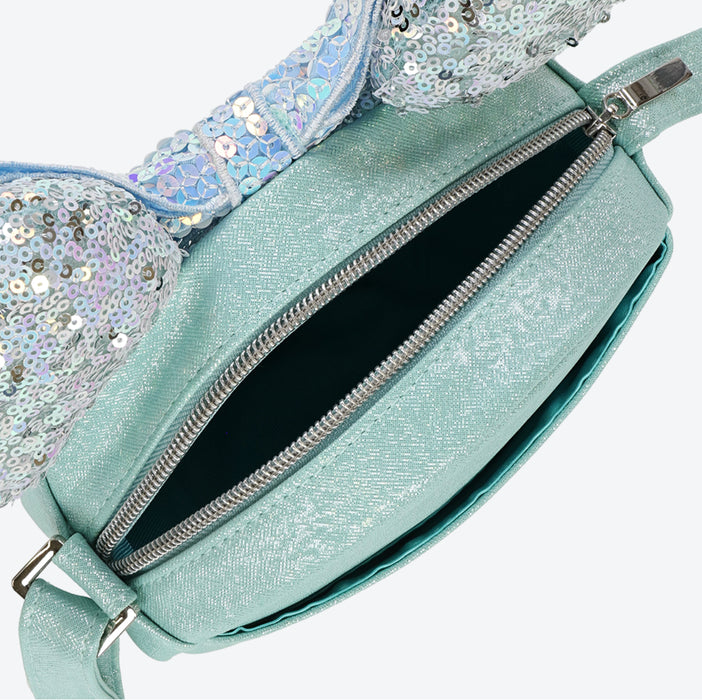 TDR - Minnie Mouse Glitter Blue Sequin Ear Shoulder Bag (Release Date: Aug 3)