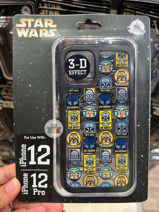 DLR/WDW - D-Tech Star Wars Mandalorian Characters All-Over-Print 3D Effect iPhone Case