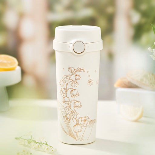 Starbucks China - Lily of the Valley 2023 - 7. Gold Foil Stainless Steel ToGo Tumbler 473ml