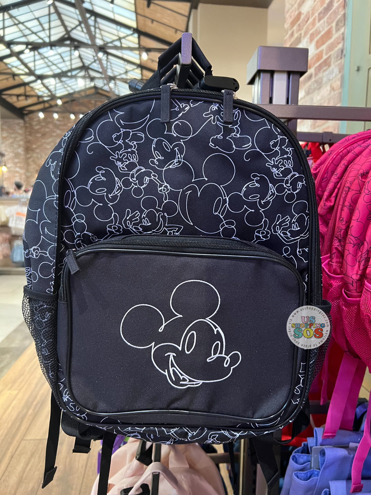 DLR - Mickey Sketch All-Over-Print Black Backpack