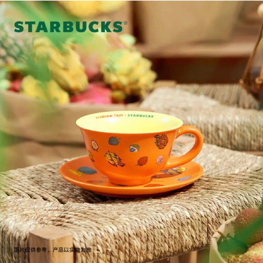 Starbucks China x Vivienne Tam - Fruity Tea Cup & Saucer Set 180ml