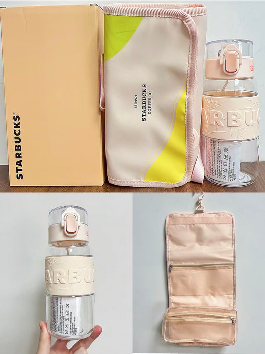 Starbucks China - Natural Series 2023 - 5. Water Bottle 530ml & Travel Pouch