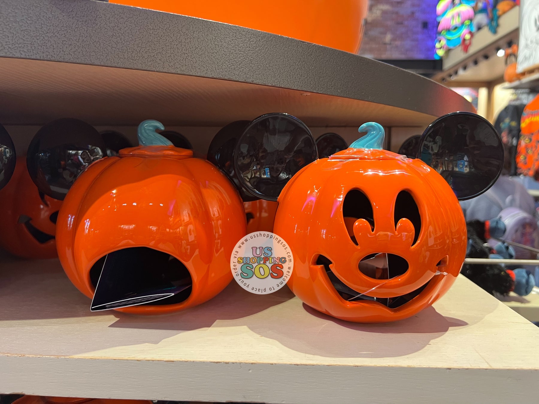DLR/WDW - Happy Halloween 2023 - Mickey Jack-‘O-Lantern Candle Holder