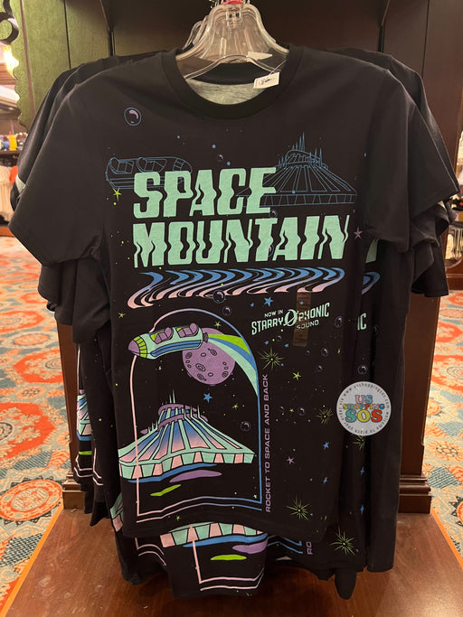DLR - Space Mountain Black Graphic Tee (Adult)