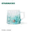 Starbucks China - Mint Green 2023 - 3. Ombré Embossed Wave Glass Mug 425ml