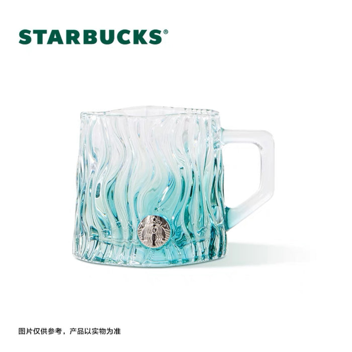 Starbucks Japan Summer Sea Ocean Wave Glass Mug