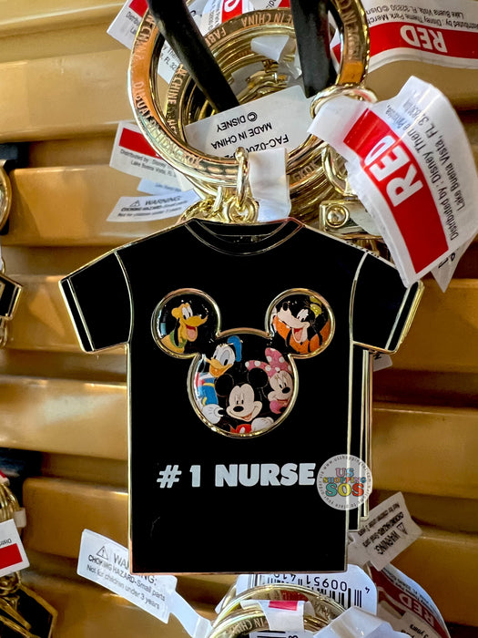 DLR - Mickey & Friends T-shirt Keychain - #1 Nurse