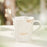 Starbucks China - Lily of the Valley 2023 - 4. 3D Embossed Gold Foil Ceramic Mug with Stir 330ml