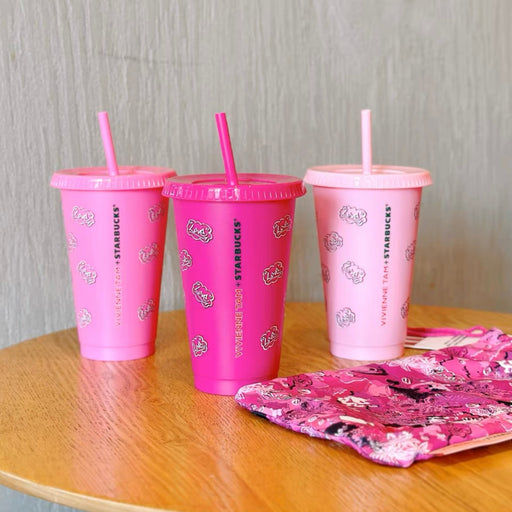 Starbucks China x Vivienne Tam - Lovfinity Plastic Cold Cup Set of 3 591ml