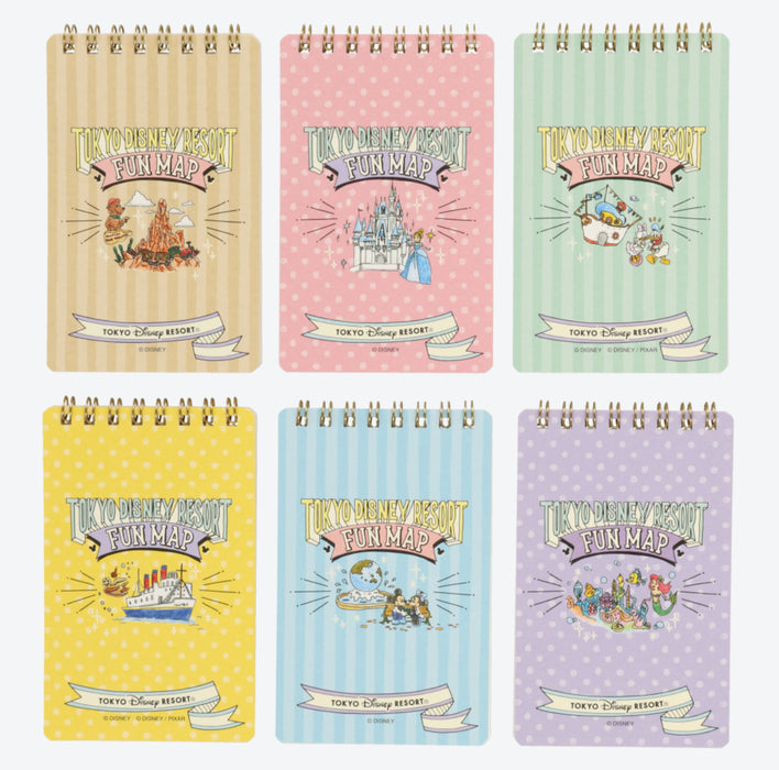 TDR - Toyko Disney Resort Fun Map Collection - Note books Set