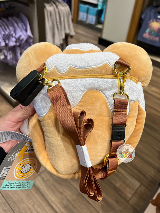 DLR/WDW - Munchlings Plush Crossbody Bag - Cinnamon Swirl Bun Mickey Mouse