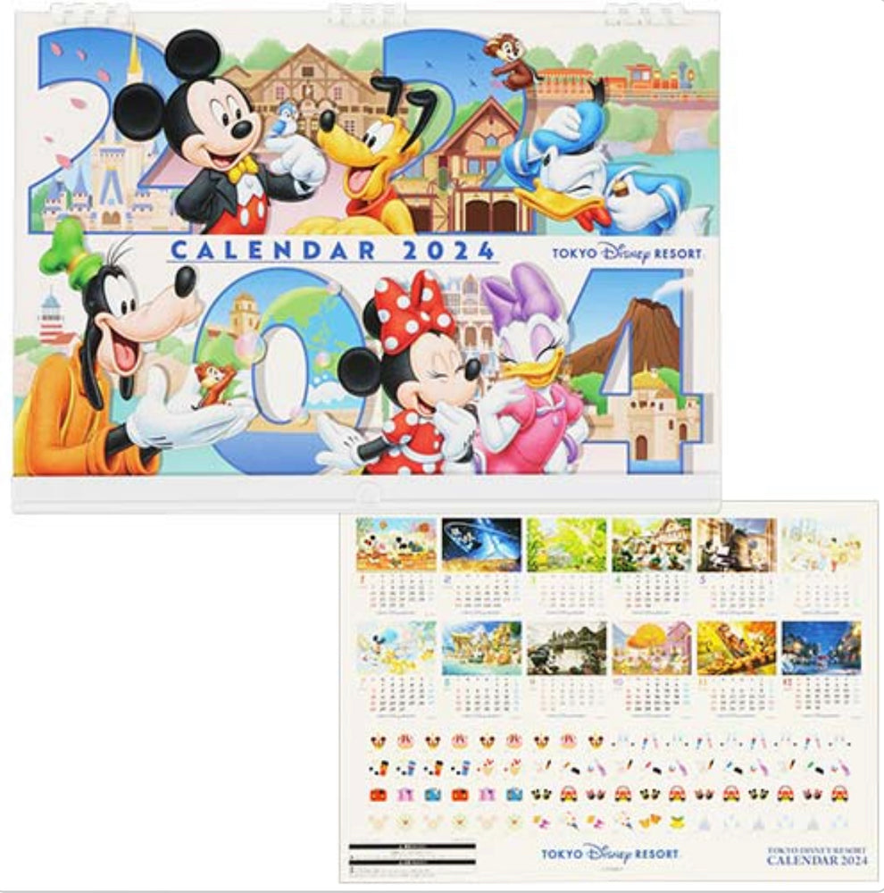 TDR - Schedule Book & Calendar 2024 Collection x Mickey & Friends Having Fun in the Park 2024 Wall Calendar (Release Date: Aug 10)