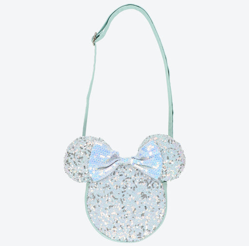 TDR - Minnie Mouse Glitter Blue Sequin Ear Shoulder Bag (Release Date: Aug 3)