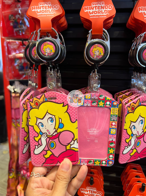 Universal Studios - Super Nintendo World - Princess Peach Retractable Pass Badge