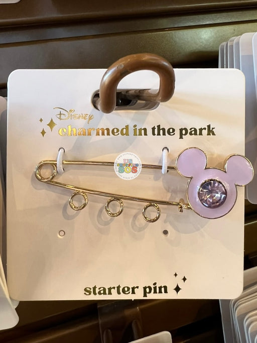 DLR/WDW - Charmed in the Park 2026 - Mickey Icon Rhinestone Lavender Starter Pin