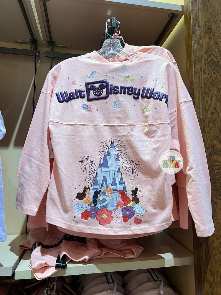 DLR/WDW - Spirit Jersey Disney Princess 2026 Park Logo Baby Pink Pullover (Kids)