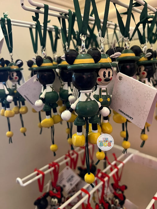 WDW - Epcot World Showcase Germany 🇩🇪 - Fröhliche Weihnachten! 2026 - Mickey Wooden Pull-string Holiday Ornament