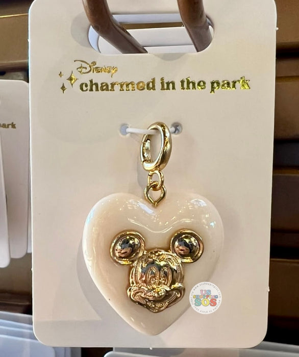 DLR/WDW - Charmed in the Park 2026 - Mickey in Pearl Heart Single Charm