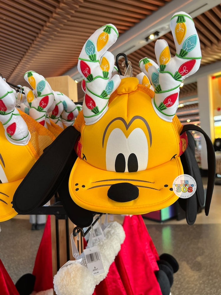 DLR/WDW - Christmas 2026 - Pluto Reindeer Christmas Lights Baseball Cap (Adult)