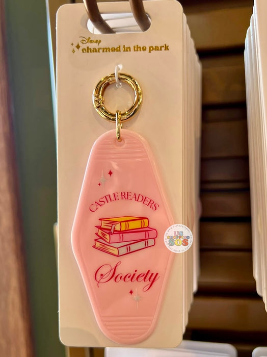 DLR/WDW - Charmed in the Park 2026 - Castle Readers Society Hotel Keychain