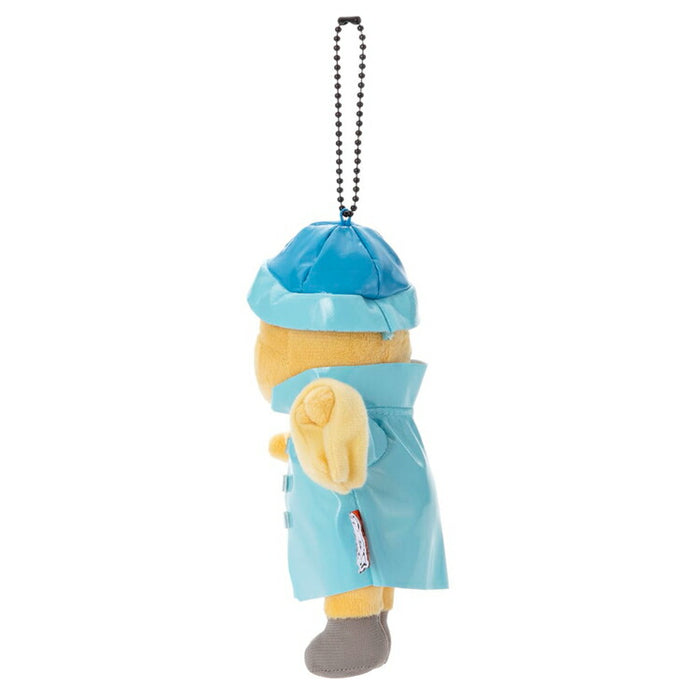 Japan Takara Tomy - Winnie the Pooh Costume Series Raincoat Plush Keychain