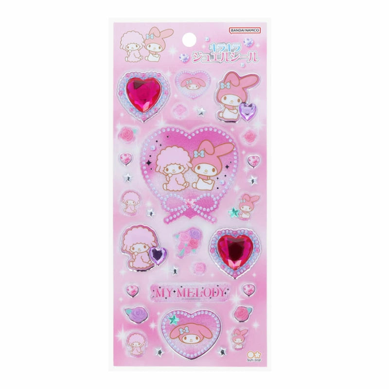 Japan Sanrio - My Melody & My Sweet Piano Sparkling Jewel Stickers (Ballet Core)