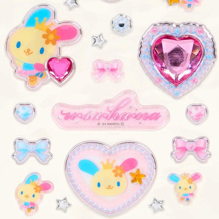 Japan Sanrio - Usahana Sparkling Jewel Stickers (Ballet Core)
